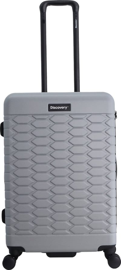 Discovery - Reptile | Harde Koffer / Trolley / Reiskoffer / Valies - 67 cm (Medium) - Zilver - Zilver / Medium