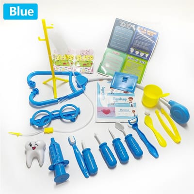 Set de jeu Docteur pour Enfants 30 Pièces Jouets de Docteur Outils Médicaux Éducatifs Dentiste Stéthoscope Jouet Cadeau pour Garçons et Filles