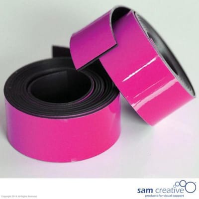 Sam Creative Magneetband 20mm - Whiteboard - Roze - 2 rollen