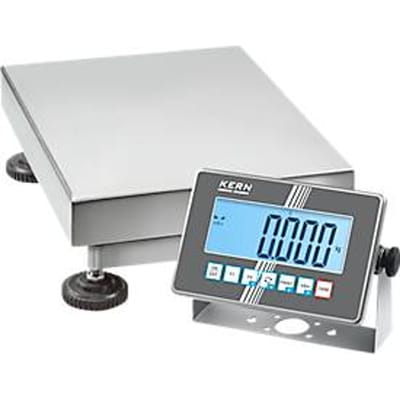 KERN SXC 6K-3M - Roestvaststalen platformweegschaal, 3/6 kg, 0,001/0,002 kg afleesbaarheid, Industry 4.0, IP68, WLAN/Bluetooth