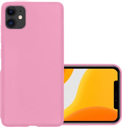 Hoesje - Geschikt voor Apple iPhone 11 - Sterk & Shockproof - Hoes Cover - Siliconen Case - Lichtroze