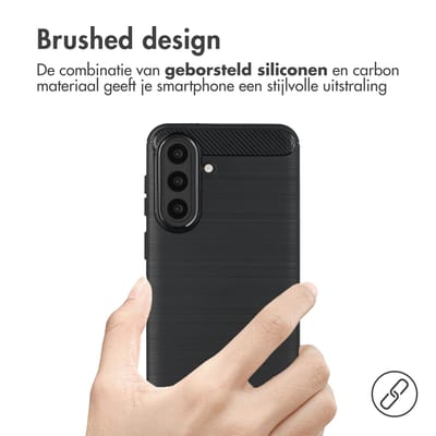 imoshion Hoesje - Geschikt voor Samsung Galaxy A57 (5G) - Brushed Backcover - Zwart