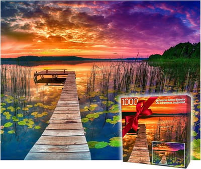 1000-delig Puzzel voor Volwassenen en Familie - HD Landschap, Zonsondergang, 50x76 cm