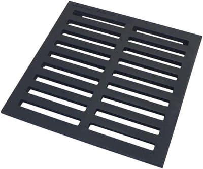 Inlooprooster Gietijzer - Afvoer rooster - Toegangsschacht Afdekken - Berijdbaar voor auto's - 300x300 mm - Zwart