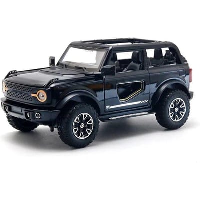 1:24 F Bronco Lima Suv Modèle de Voiture en Alliage Métal Moulé sous Pression Véhicules Tout-Terrain Modèle de Voiture Son et Lumière de Simulation Jouet pour Enfants Cadeau