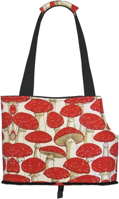 Huisdier Drager - Dieren Tas - Reizen Met Huisdier - Met Hoofd Uitlaat - 34x16x26 cm - Rood Wit