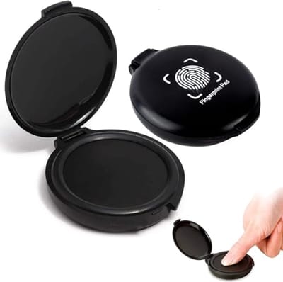 MTTProducts - Inkt voor Vingerafdrukken - Stempelinkt - Water- en Vlekbestendig - Zwart - Ideaal voor Notariële en Beveiligingstoepassingen - Perfect v...
