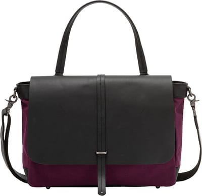 DuDu Schoudertas leer 37 cm - Dames - pflaume