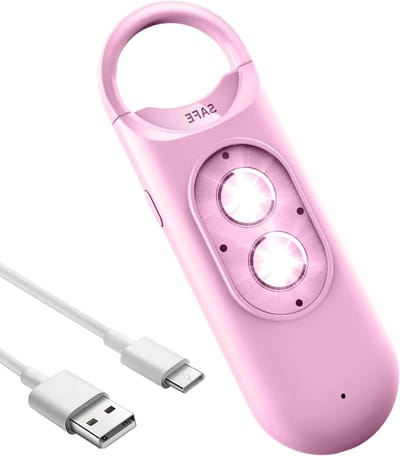 Persoonlijk Alarm - Veiligheidssirene Noodalarm - Persoonlijke Veiligheid - Extra Luid 130dB - 10 cm - roze
