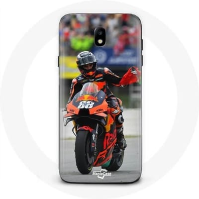 Coque Maniacase pour Samsung Galaxy J7 2017 miguel oliveira moto gp drapeau portugal