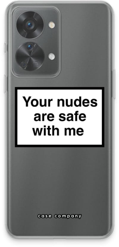 Case Company® - Hoesje geschikt voor OnePlus Nord 2T hoesje - Safe with me - Soft Cover Telefoonhoesje - Bescherming aan alle Kanten en Schermrand