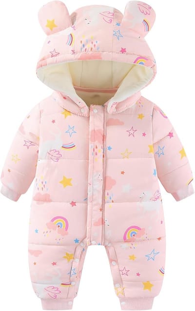 Baby Winterpak - Jongens Meisjes Romper - Warm Blijven - Schattige Dierenprints - 3-24 Maanden - Meerdere Kleuren