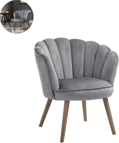 Fauteuil - Relaxstoel - Relaxfauteuil - Stoel - Met armleuning - Voor één Persoon - Donkergrijs