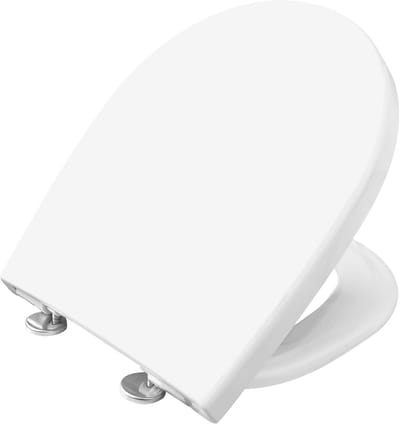 Ergonomische Duroplast WC-bril - Gemakkelijk te Onderhouden met Quick Up & Clean - Softclose Mechanisme - Boven montage