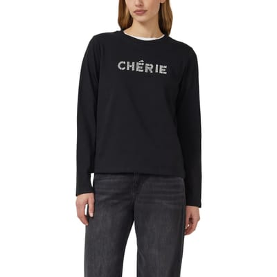 s.Oliver T-shirts Black Größe: 36 | Hemden Outlet | Damen | Schwarz