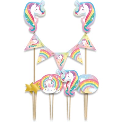 Paperdreams - Taartdecoratie set unicorn - 9 stuks