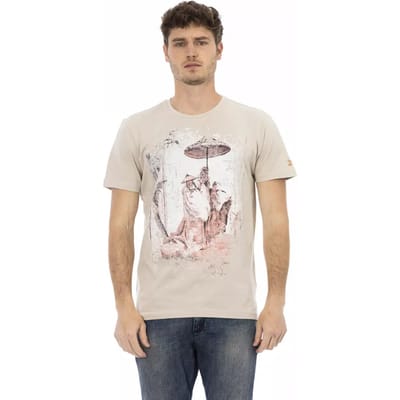 Trussardi Action Beige Katoenen Heren T-shirt