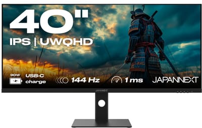 JAPANNEXT Gaming Monitor 40" IPS UWQHD (3440x1440) 144hz 1ms | JN-IPS401UWQHD144-C90W