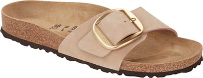 BIRKENSTOCK MADRID BIG BUCKLE NUBUCK LEATHER SANDCASTLE NARROW-42(4061418206022)