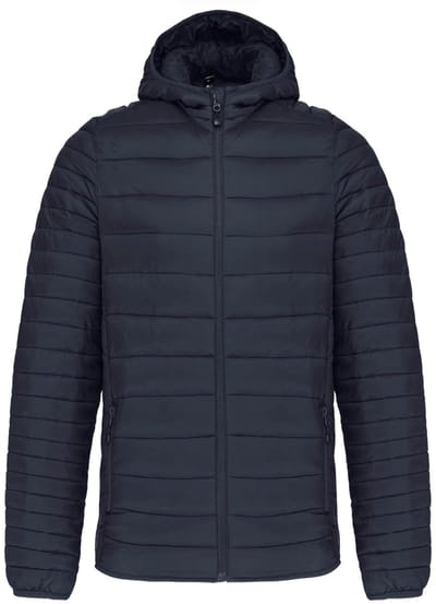 Kariban Men's lightweight hooded padded jacket K6110 - Navy/Donkerblauw - L
