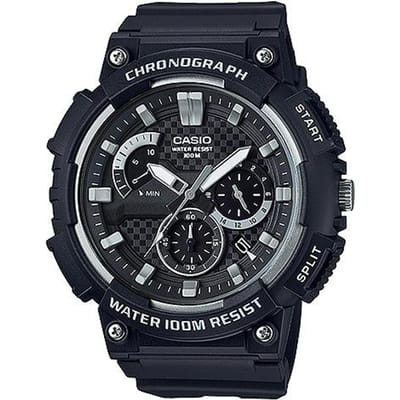 Casio Jeugdserie Driewijzer Driewijzer Eenhoorn Waterdicht Sport Quartz Uurwerk Hars Band Horloge Herenhorloges Zwart MCW-200H-1A Random Watch Box,Black Dial