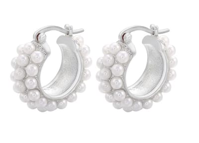 Jobo By Jet - Pearls party - Dames oorbellen - Parels - Zilver - Parelmoer - Kleine oorringen