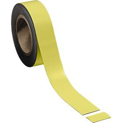 Magneetband, geel, 40 x 10.000 mm