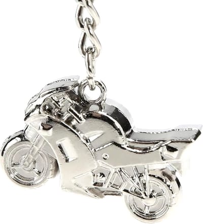 Jumada's - Sleutelhanger - Motor - Zilver - Voor de Motorliefhebber
