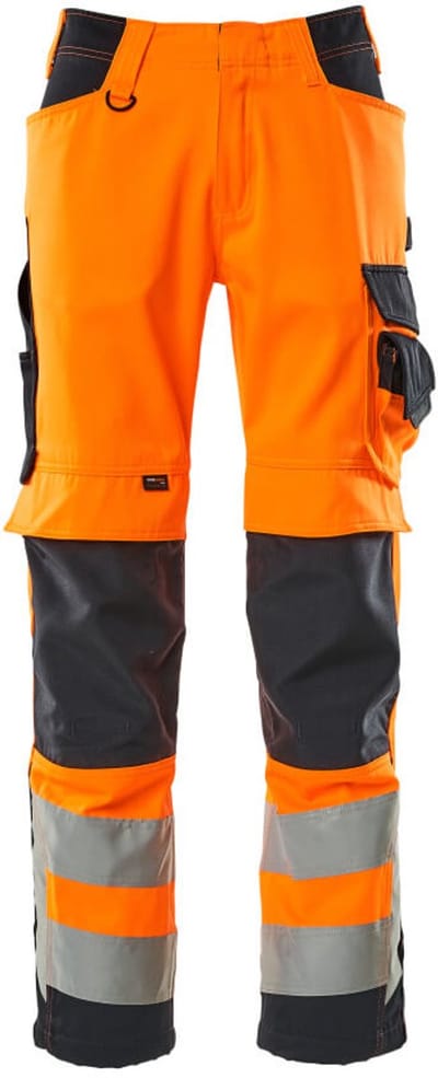 Mascot Safe Supreme Broek met kniezakken 15579-860 - hi-vis oranje/donkermarine - C46 - 76