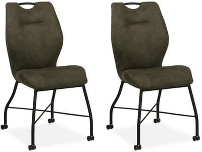 MX Sofa - Eetkamerstoel Nox - Moss (set van 2 stuks)