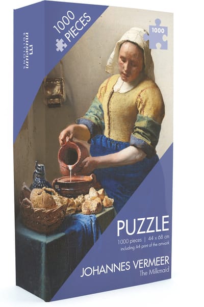 Lanzfeld - Puzzel Volwassenen - 1000 Stukjes - Johannes Vermeer - Melkmeid - Kunst