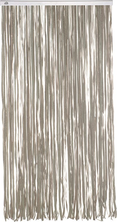 Livn Deurgordijn Vliegengordijn Tape Aluminium Grijs 100x230cm - Hoogte en breedte onbeperkt inkortbaar - Voor een maximale deuropening van 100 x 231,5 cm