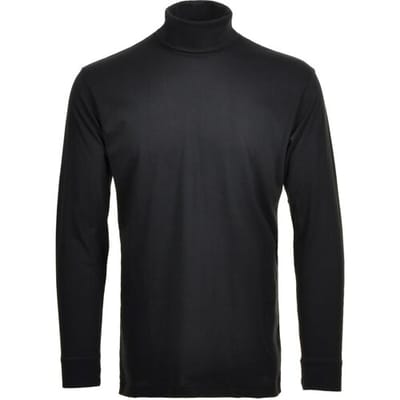 Ragman Long Sleeve Uni Col T-Shirt Single Jersey Zwart / male