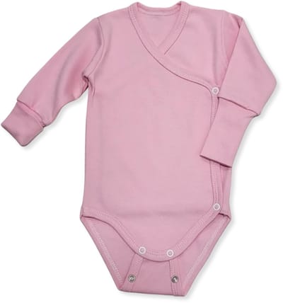 Dartomik - ROSNĄCE Babybody - Lange Mouwen - Dubbele Sluiting - Licht Roze