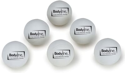 Set van 6 Tafeltennisballen Wit - Celluloid Ballen voor Perfecte Rebound