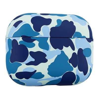 Blauw hoesje voor oordopjes unisex met camouflage patroon en matte afwerking geschikt voor AirPods Pro 2 met compact en rondomsluitend ontwerp