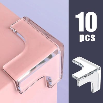 10 STUKS Transparante Anti-botsing Koffietafel Meubelhoekbeschermers Kinderen Zachte Hoekbekleding Woonkamer Decor gray