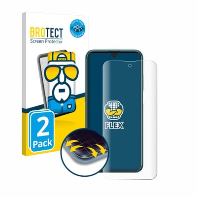BROTECT - Screenprotector voor Nokia X20 - Folie Beschermfolie transparant volledig dekking - 2 Stuks