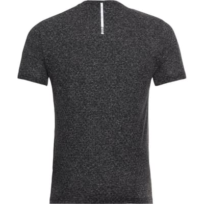 Odlo Bl Top Crew Neck S/S Millennium Linencool Heren Sportshirt - Black Melange - Maat S