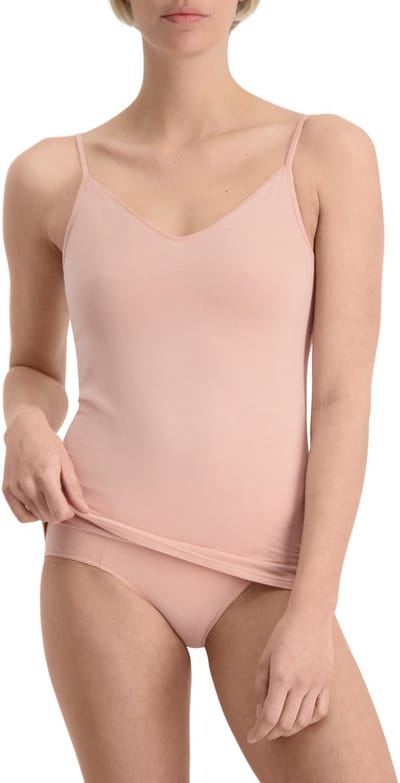 Noshirt Spaghetti Top - Lite Cotton - Diepe V-Hals - Katoen - Invisible Rose - S