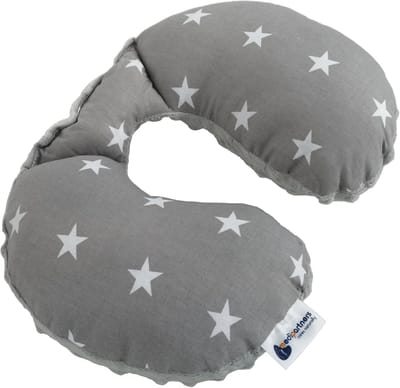SnelShoppen - Travel Neyst Pillow voor Kinderen - 100% Katoen/Minky - Comfortabele Reis Kussen - Ideaal voor Auto, Kinderwagen en Slaapjes