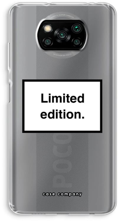 Case Company® - Hoesje geschikt voor Poco X3 Pro hoesje - Limited edition - Soft Cover Telefoonhoesje - Bescherming aan alle Kanten en Schermrand
