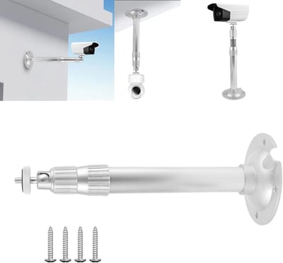 Beamerhouder Plafond - Projector Bevestiging - Home Cinema - Verstelbaar 20-40cm - Universele Schroefdraad - Zilver
