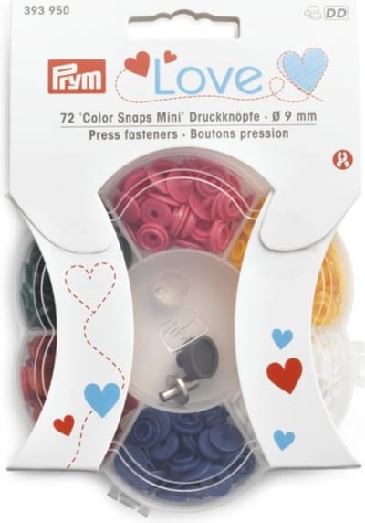 Prym Love Color Snaps Mini DK doos 6 kleurs - Drukknopen Color Snaps - Prym