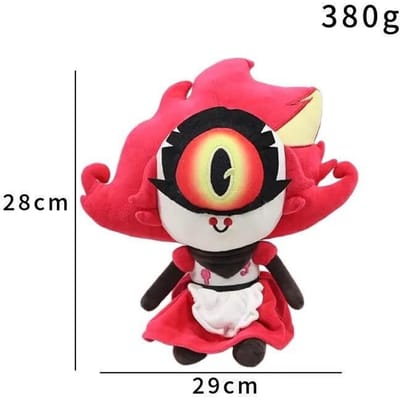Grappige Hazbin Niffty Pluche Speelgoed Spel El Niffty Clown Knuffelpoppen Fans Verjaardag Kerstcadeaus Poppenfeest Decoratie Verzamelen red