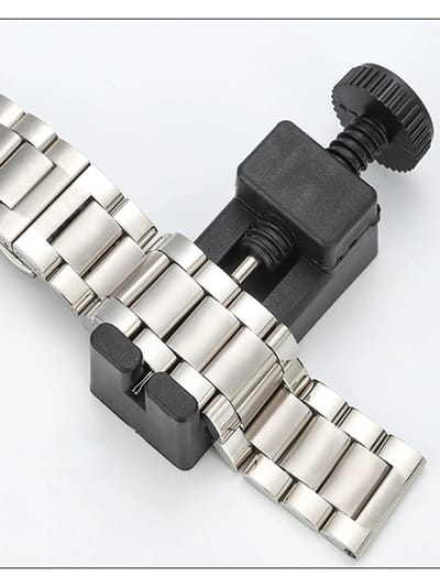 Horlogeband Versteller – Perfecte Pasvorm voor Jouw Horloge! - Verstel Tool - Inkorten - Inkorten - Pin Verwijderen - Compact - Zwart - Horloge