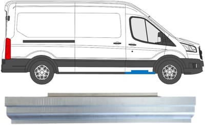 Reparatie dorpel voor Ford Transit 2014- / Links = Rechts (symmetrisch)