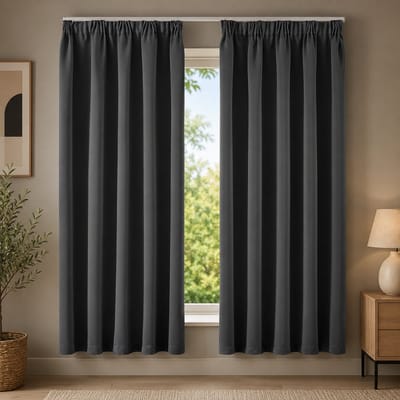 Verduisteringsgordijn 140x240 cm met Oogjes - Thermisch Geïsoleerd Gordijn voor Slaapkamer en Woonkamer - 100% Ondoorzichtig Licht Blokkerend - Modern Design