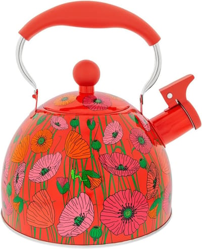 Waterkoker - Theepot - Drankjes Bereiden - Met Fluitfunctie - 18 Liter - Klaprozen