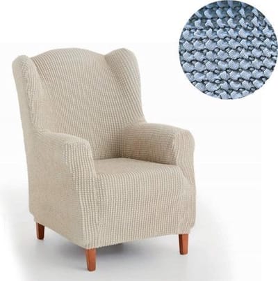 Belmarti Milos - Oorfauteuilhoes 70-100 cm - Lichtblauw - Stretch jacquard
